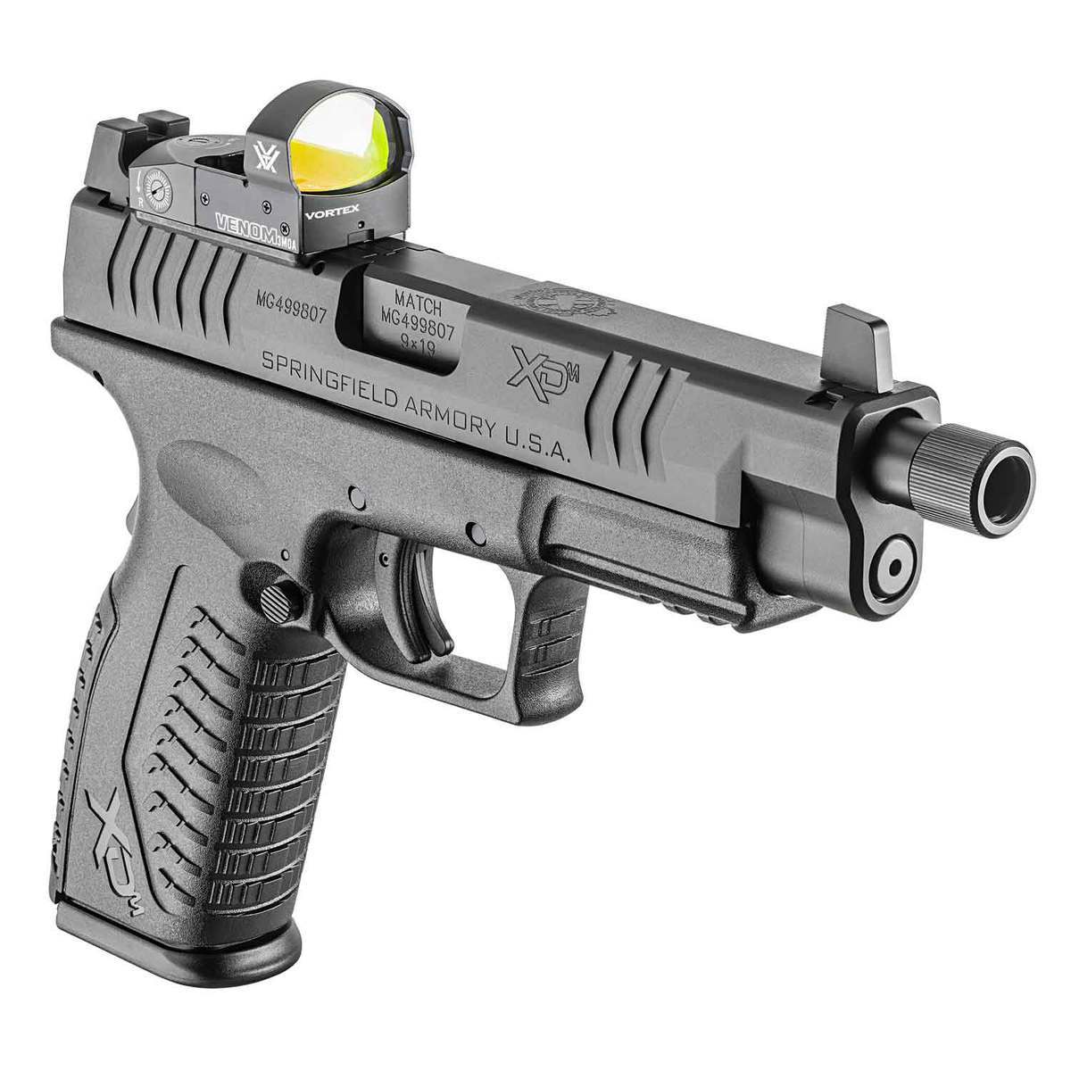 Springfield Armory Xd M Osp With Threaded Barrel With Vortex Venom 9mm Luger 45in Black Pistol 7668