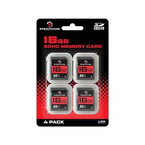 Stealth Cam 16 GB SD Memory Card - 4 Pack
