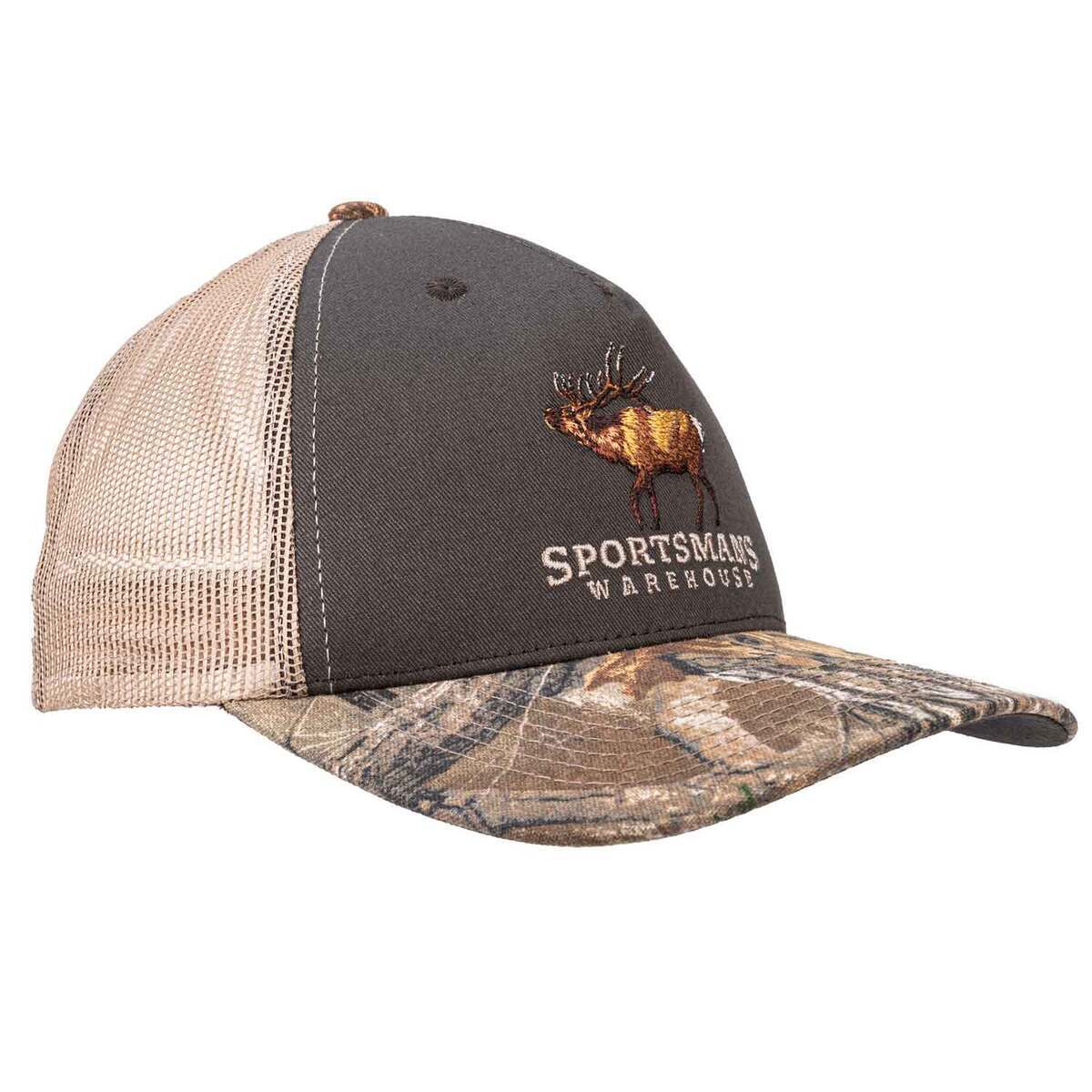 Sportsman's Warehouse Elk Camo Mesh Adjustable Hat - Loden/Tan One Size Fits Most