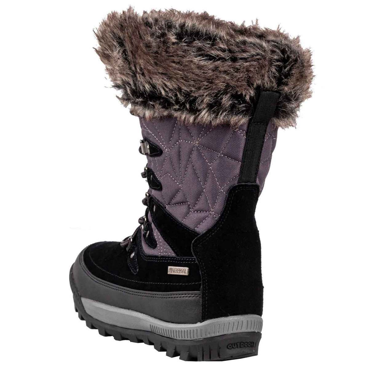 Tamarack Women's Wendy Waterproof Winter Boots - Gray - Size 9 - Gray 9 ...