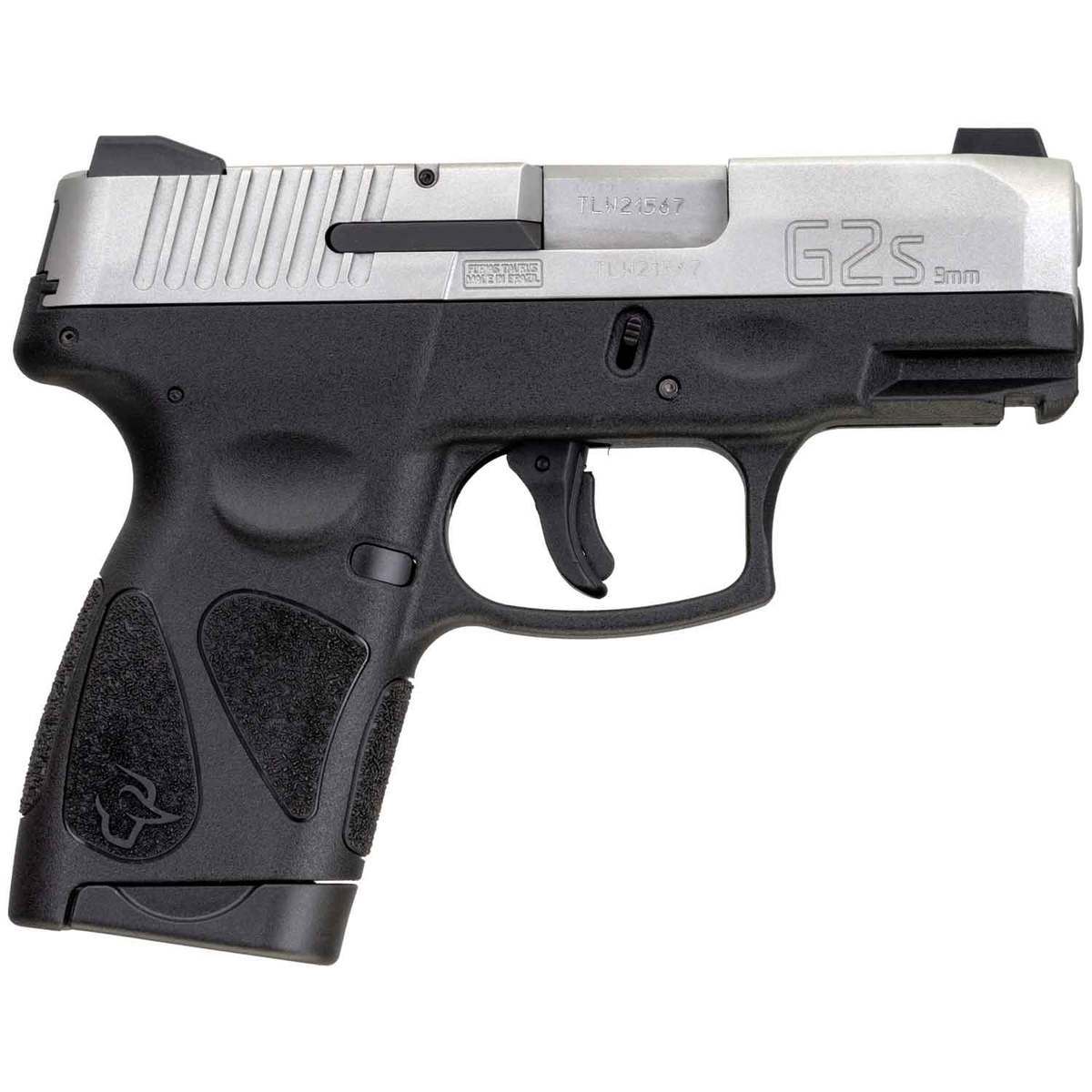 Taurus G2s 9mm Luger 32in Stainlessblack Pistol 71 Rounds Black Sportsmans Warehouse 5782