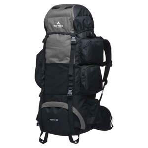 TETON Sports Explorer 65L Internal Frame Backpacking Pack - Graphite