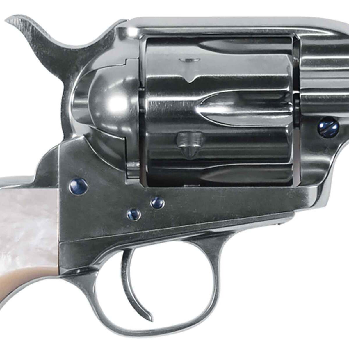 Uberti Outlaws And Lawmen Doc 357 Magnum 475in Polished Nickel Revolver 6 Rounds Sportsman 9496