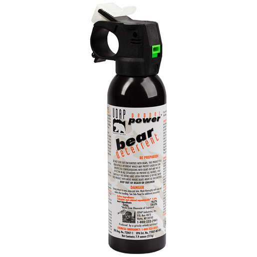 UDAP Pepper Power Bear Pepper Spray Deterrent with Griz Guard