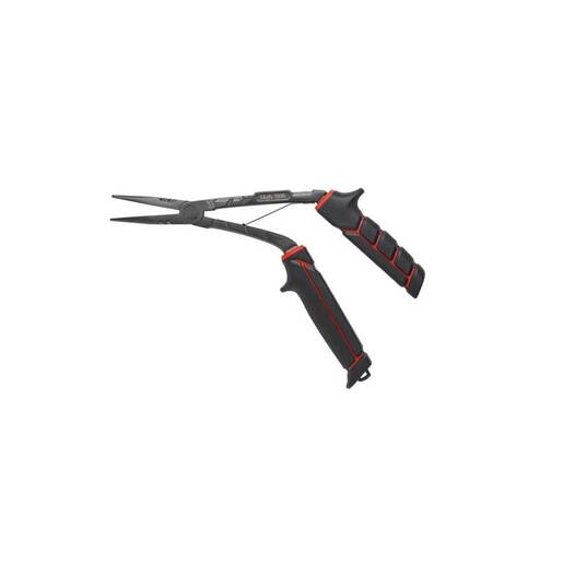 P-Line Stainless Steel Split Ring Fishing Pliers - Black/Red, 6in