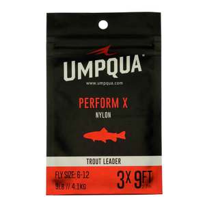 Umpqua Perform X Trout Leader - 3x Clear 7.5ft