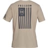 Under Armour Men's Tactical Freedom Flag Short Sleeve Shirt - Desert Sand - 3XL - Desert Sand 3XL