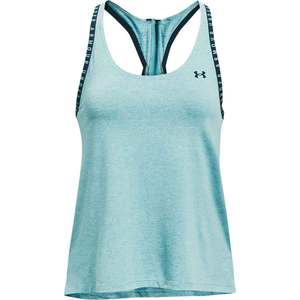 Under Armour Women's Knockout Mesh Back Tank Top - Cosmos Light Heather - S