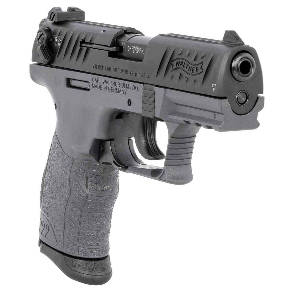 Walther P22 22 Long Rifle 342in Tungsten Grayblack Pistol 101