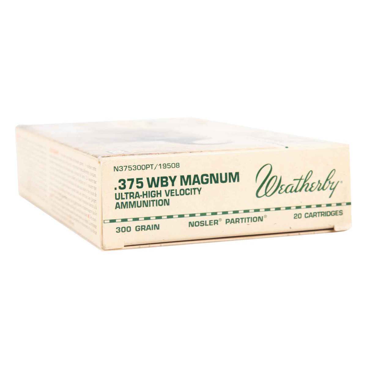 Weatherby Select Plus 375 Weatherby Magnum 300gr Nosler Partition Rifle ...