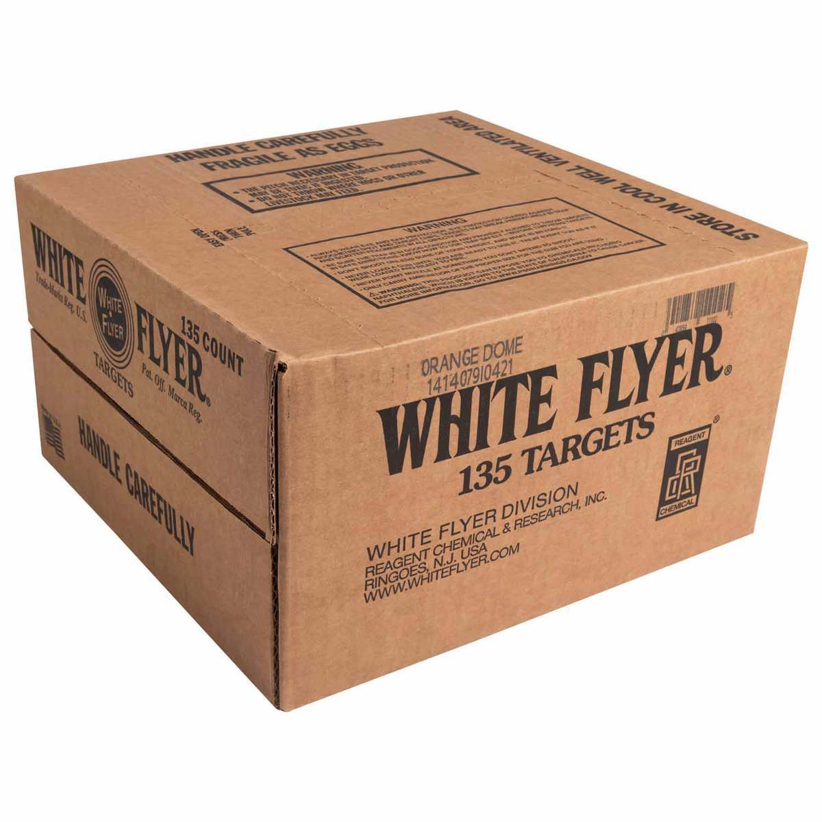 White Flyer Orange Trap & Skeet Clay Target 135 Count Sportsman's