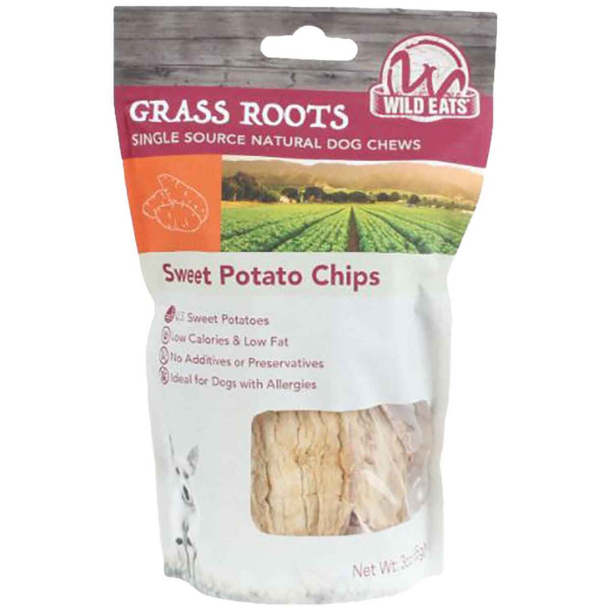 Wild Eats Sweet Potato Chips Dog Treats 3oz Sportsman's Warehouse