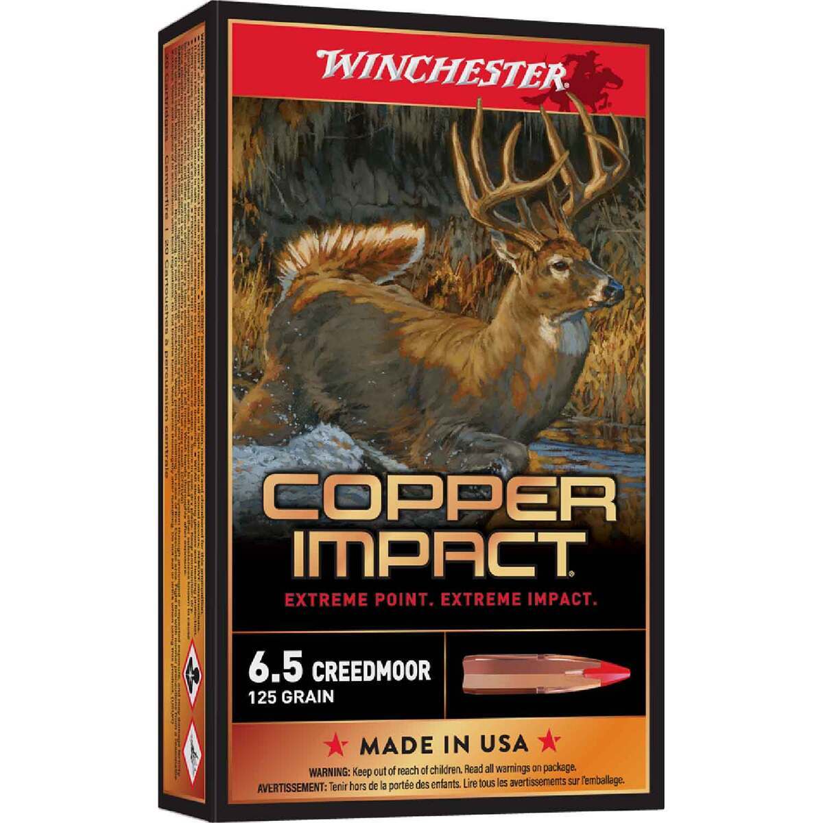 Winchester Deer Season XP 6.5 Creedmoor 125-Grain Rifle Ammunition - 20  Rounds