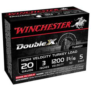 Winchester Double X 20 Gauge 3in #5