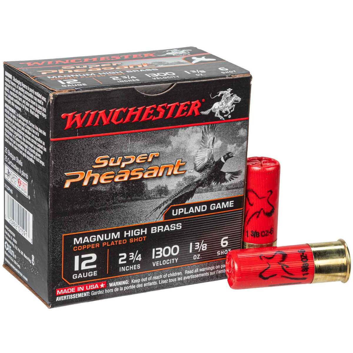 Winchester Super X 12-Gauge Shotgun Shells, #6 Shot, 25-Ct.