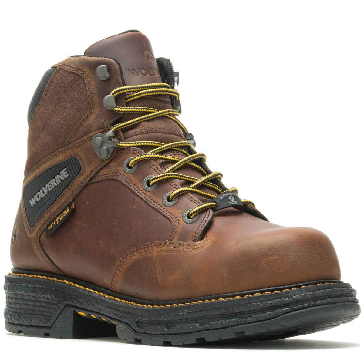 Wolverine Men's Hellcat Composite Toe Work Boots - Tobacco - Size