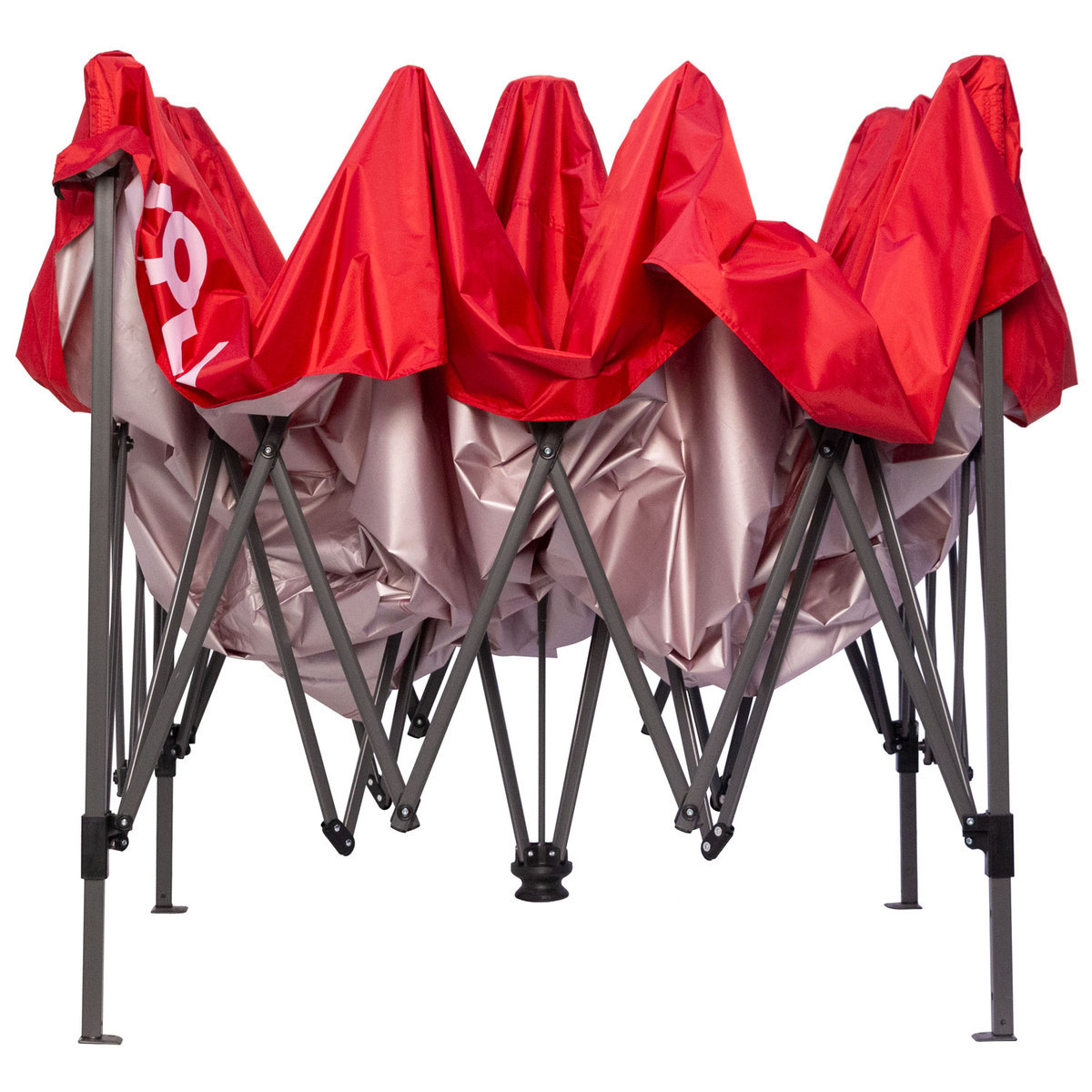 YOLI Adventure EasyLift 100 10x10 Instant Straight Leg Canopy Red